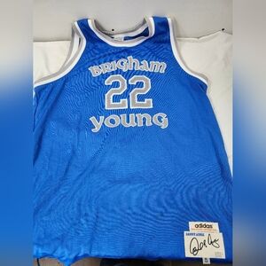 Vintage Danny Ainge Brigham Young BYU Cougars Basketball Jersey Adidas Size 52